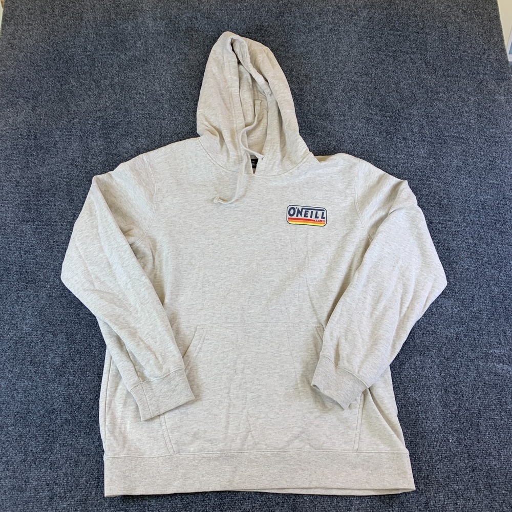 Oneill Fifty Two Hoodie Mens M Heathered Gray Fleece Lined Cotton Standard Fit